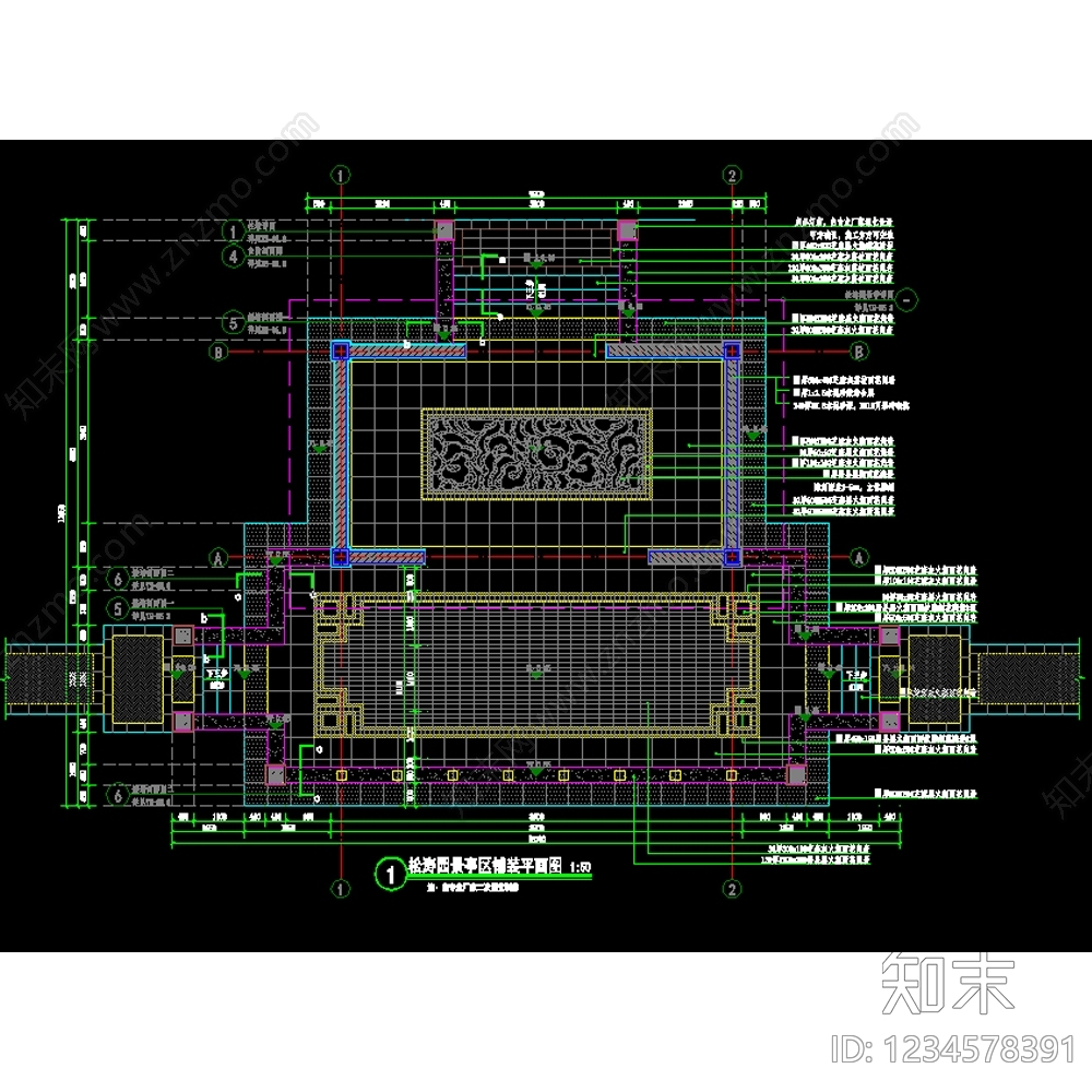 亭子cad施工图下载【ID:1234578391】