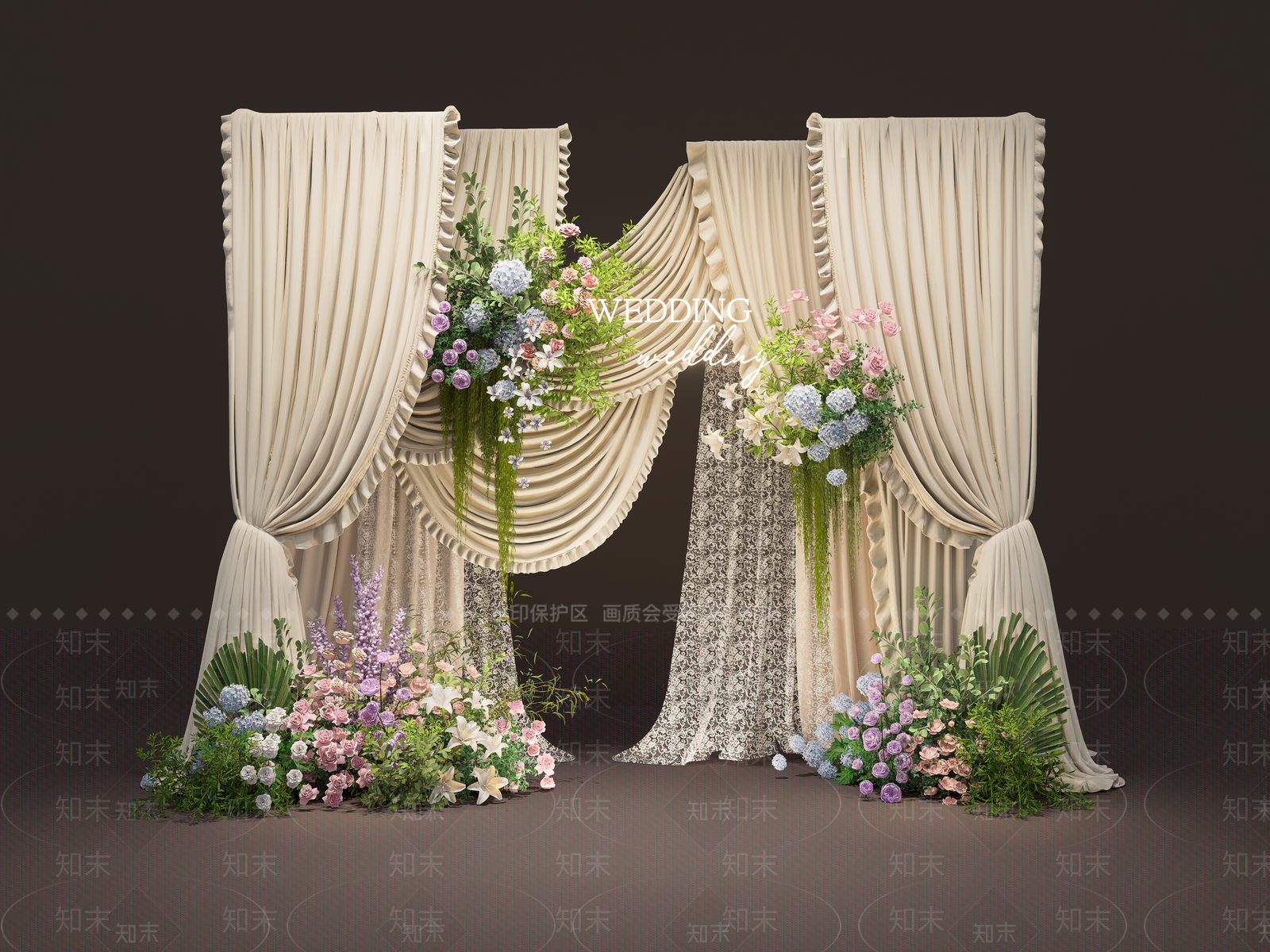 法式活动门头SU模型下载【ID:1234578642】