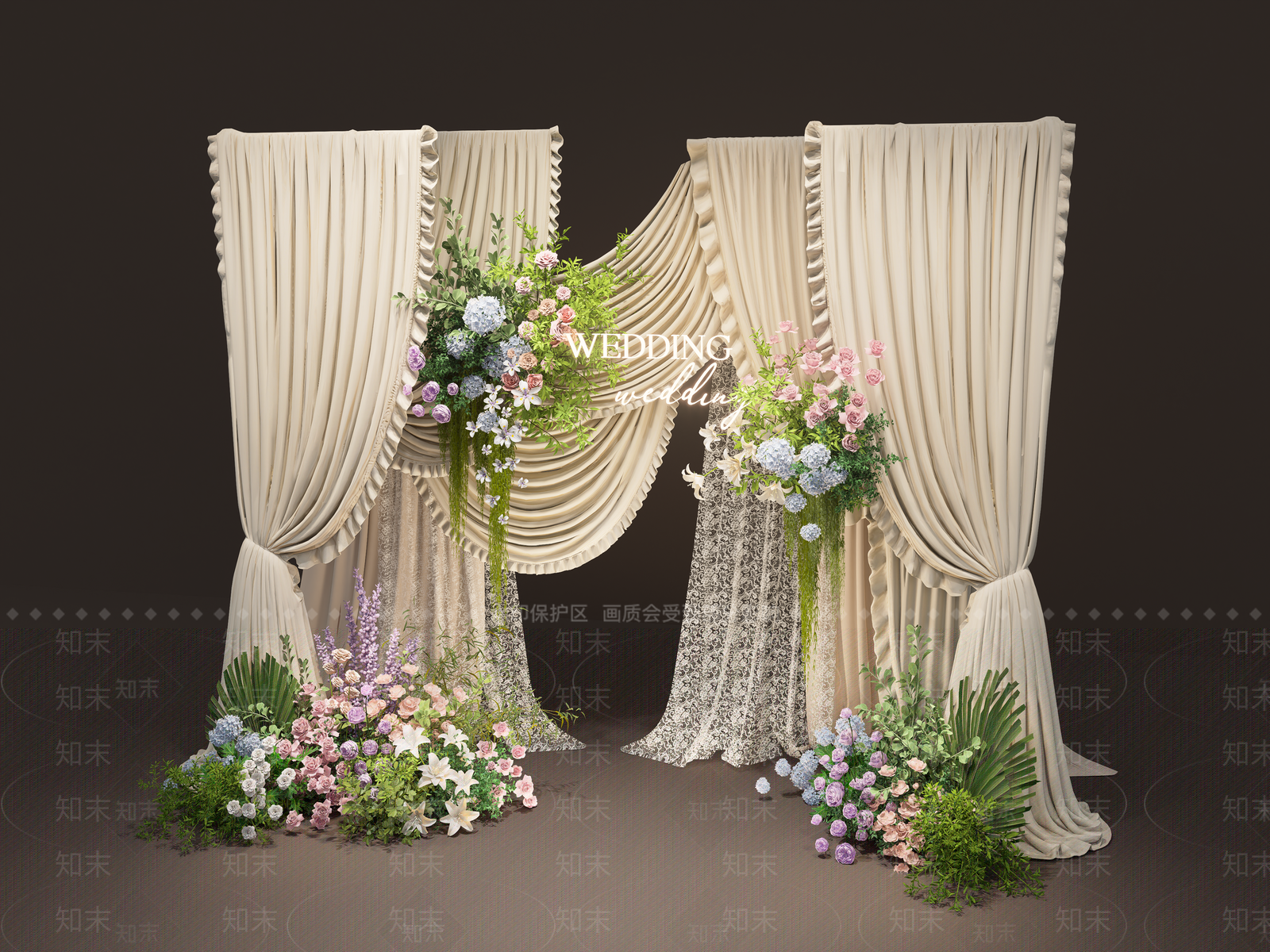 法式活动门头SU模型下载【ID:1234578642】