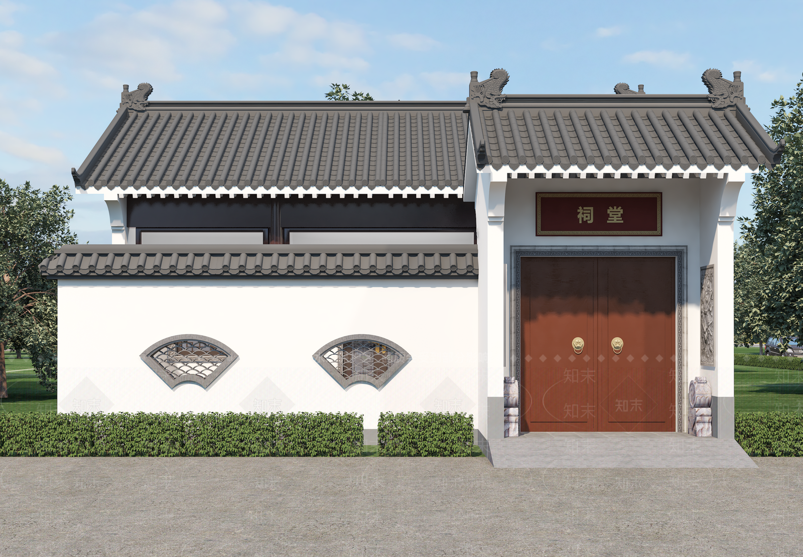 中式古建古建3D模型下载【ID:1234578879】