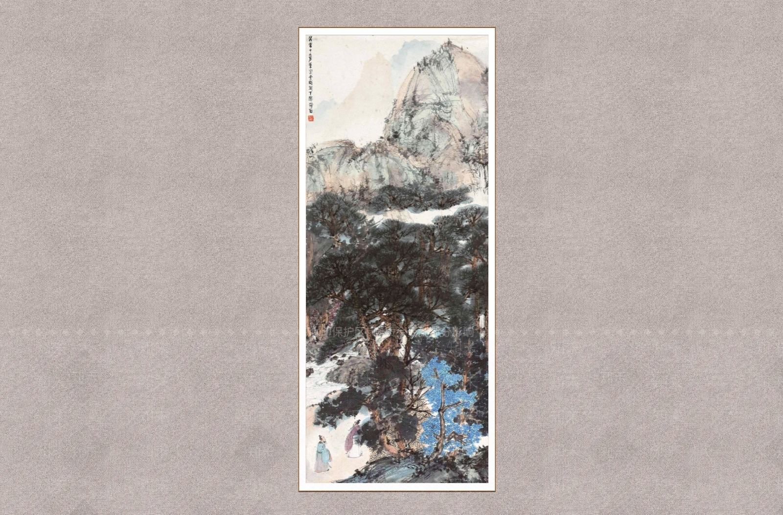 中式山水画SU模型下载【ID:1234580530】