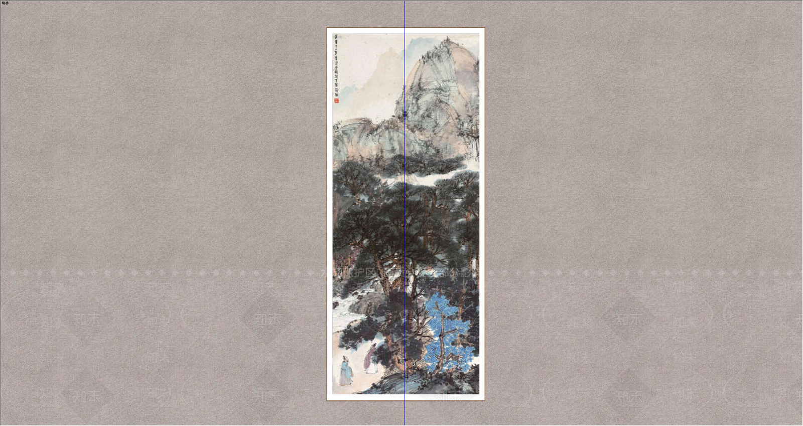 中式山水画SU模型下载【ID:1234580530】