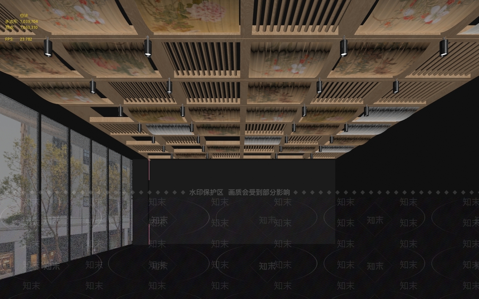 新中式屋面大样3D模型下载【ID:1234582677】