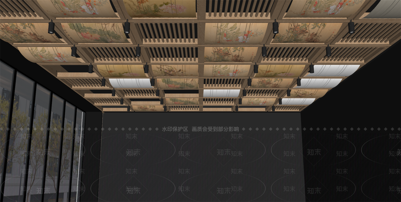新中式屋面大样SU模型下载【ID:1234583082】