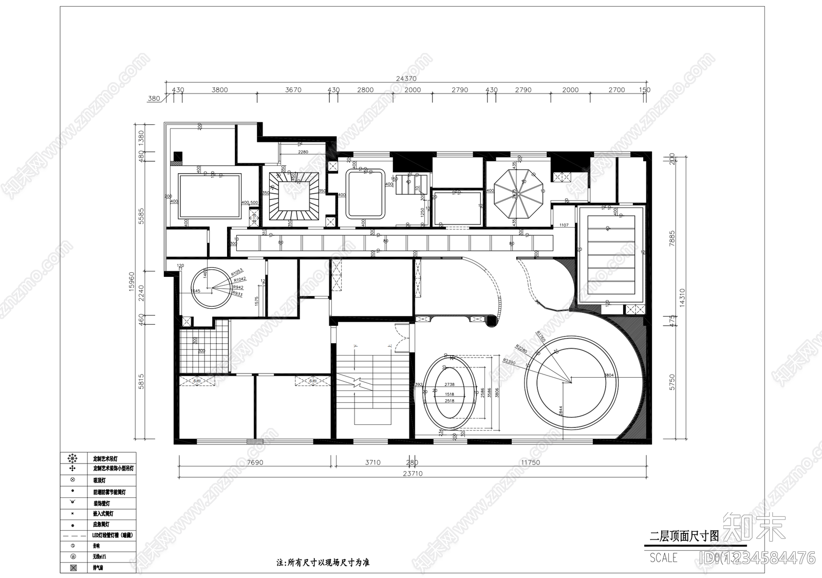 美容院cad施工图下载【ID:1234584476】