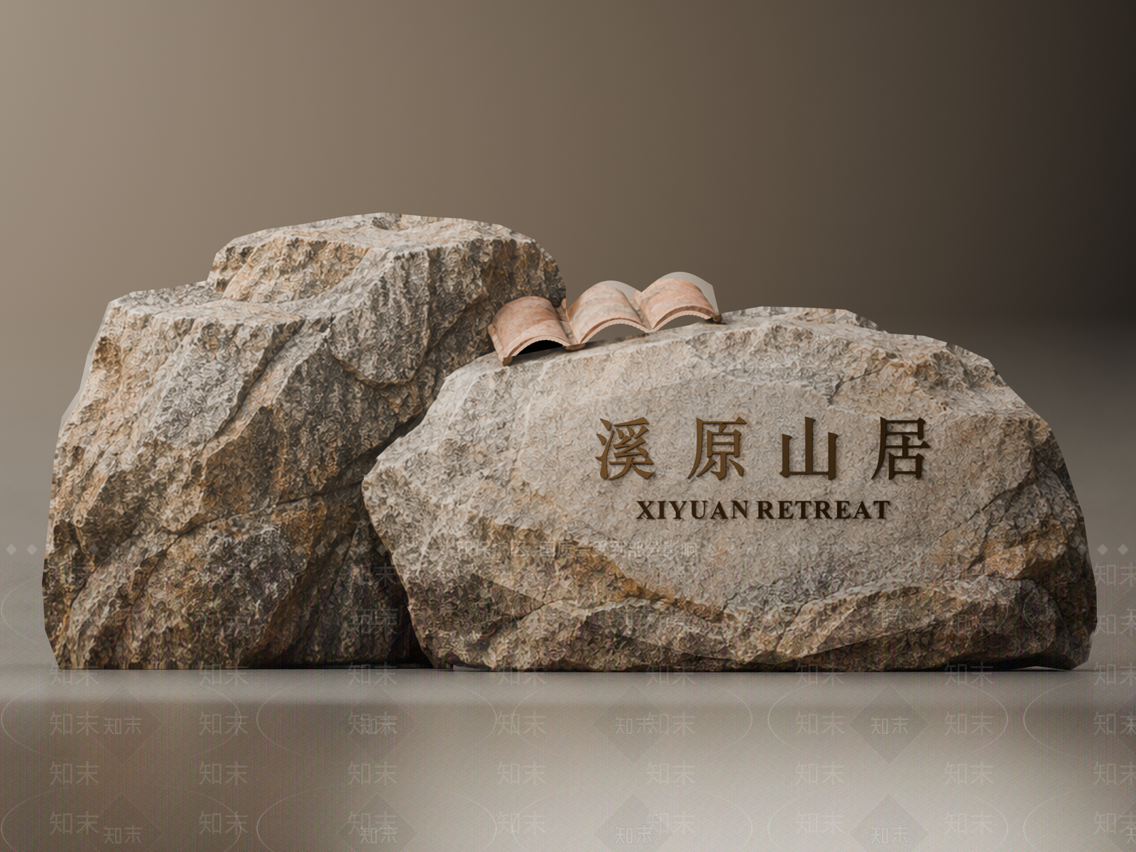 新中式景观景观石SU模型下载【ID:1234592233】