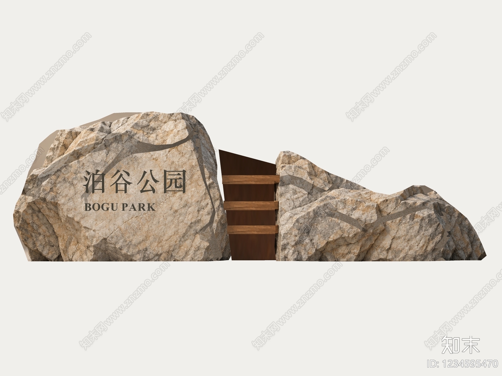 新中式景观景观导视SU模型下载【ID:1234595470】