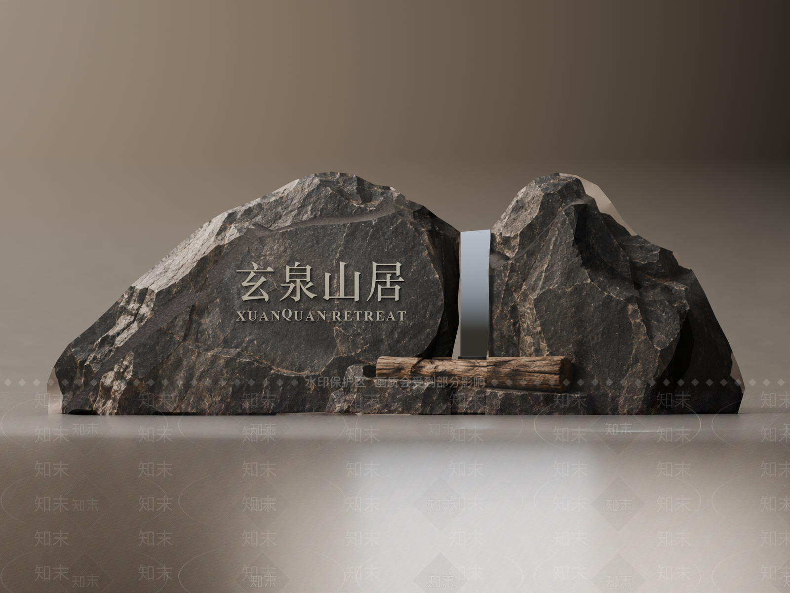 新中式景观立体LOGOSU模型下载【ID:1234595554】