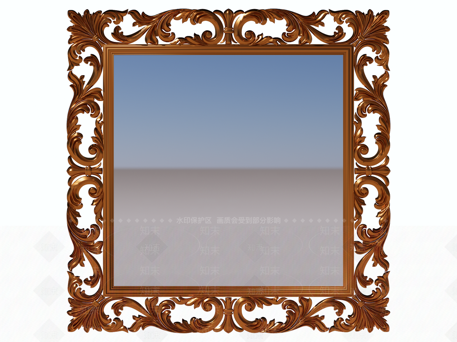 巴洛克画框SU模型下载【ID:1234596175】