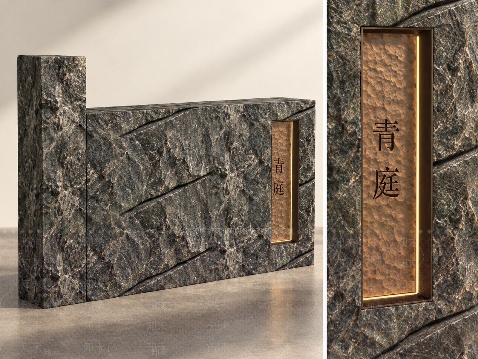 新中式景墙SU模型下载【ID:1234597031】