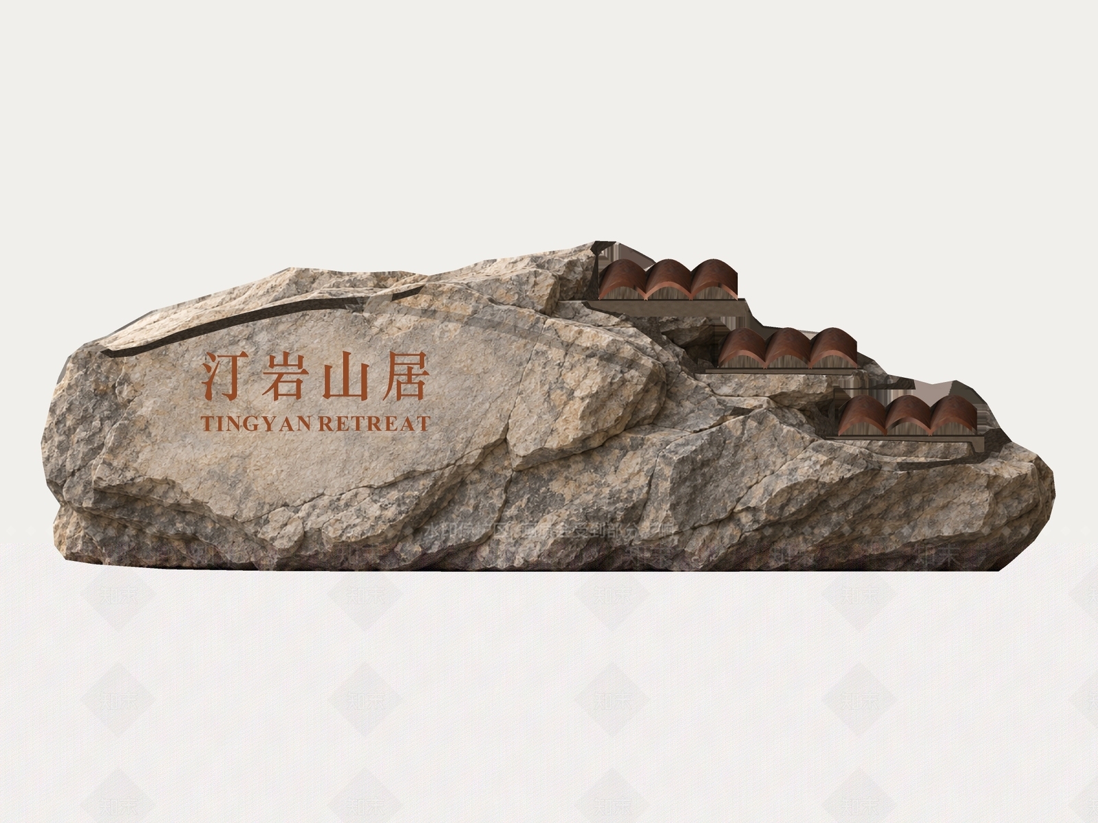 新中式景观导视SU模型下载【ID:1234599227】