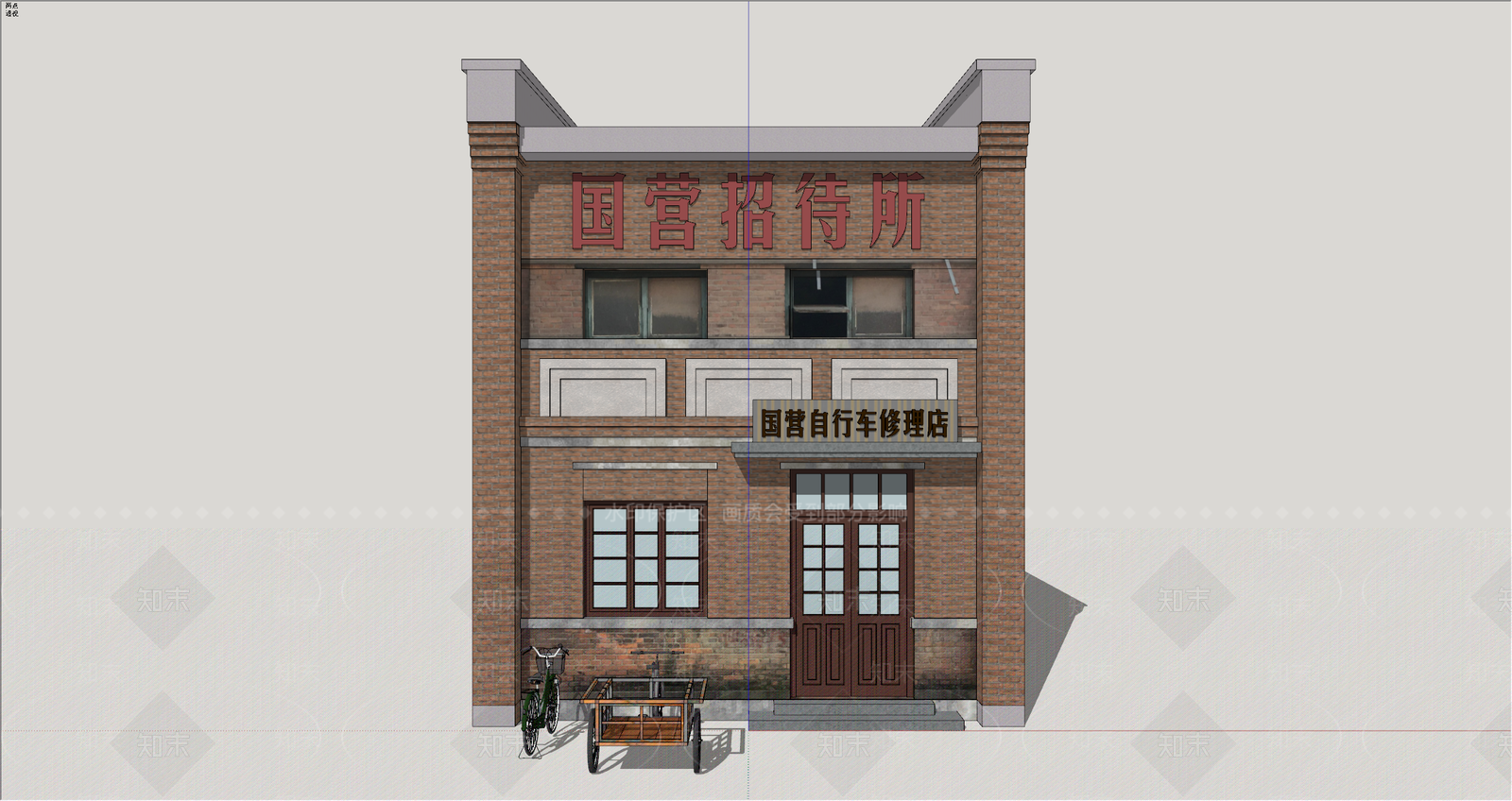 复古其他商业建筑SU模型下载【ID:1234600141】