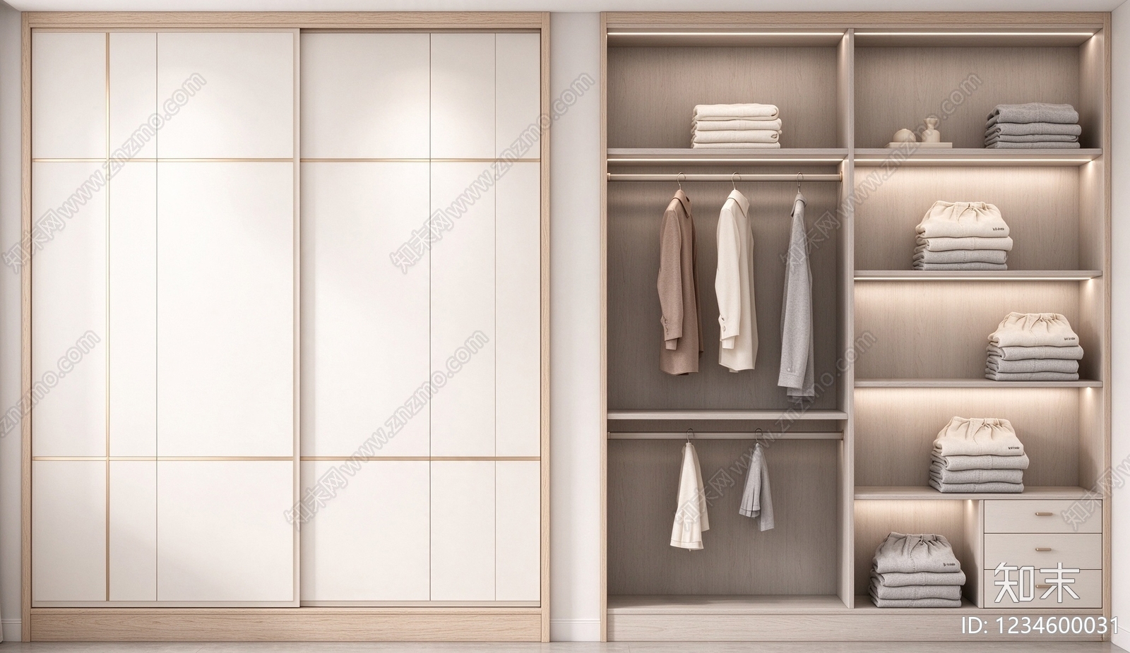 柜子cad施工图下载【ID:1234600031】