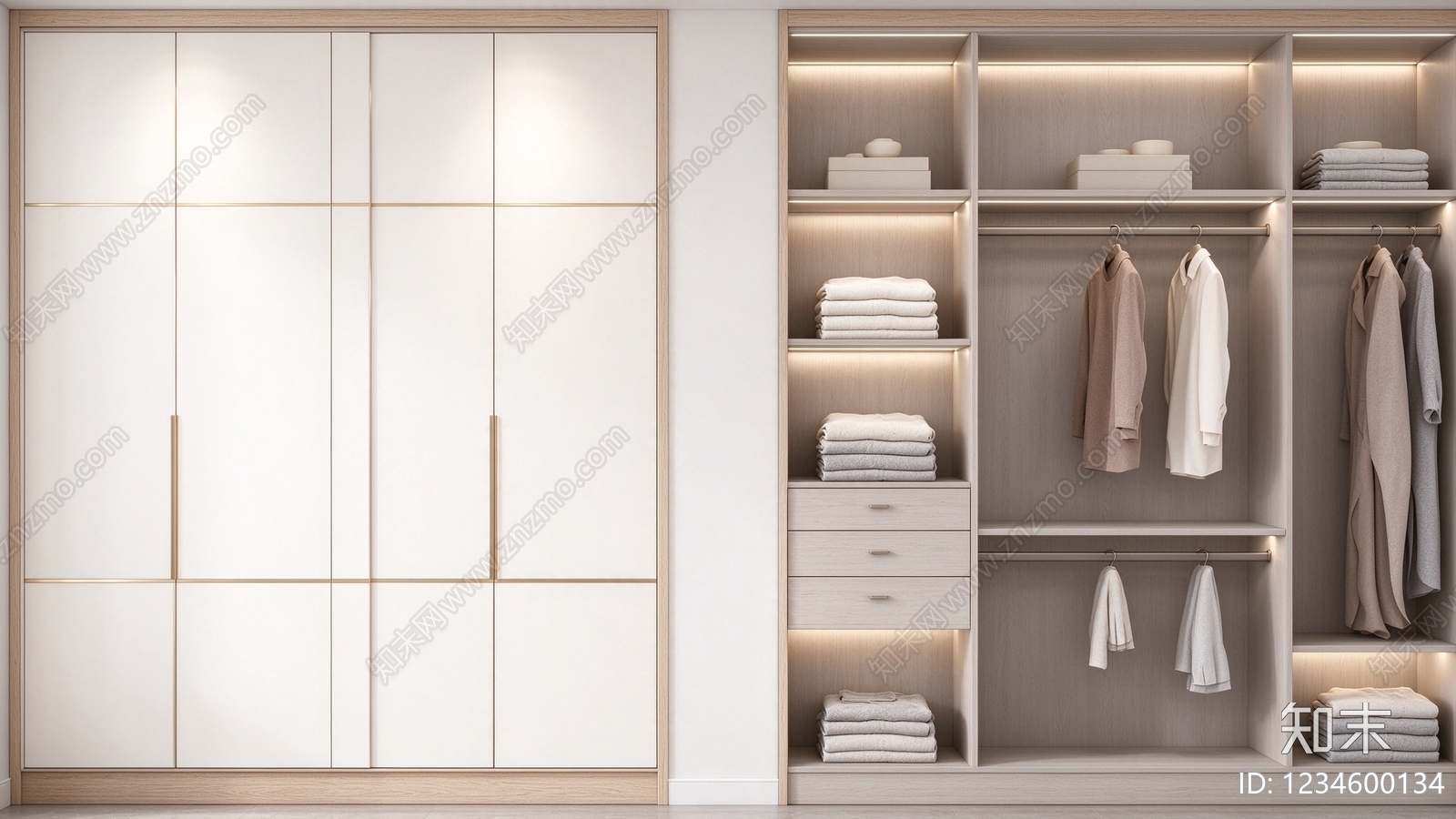 柜子cad施工图下载【ID:1234600134】