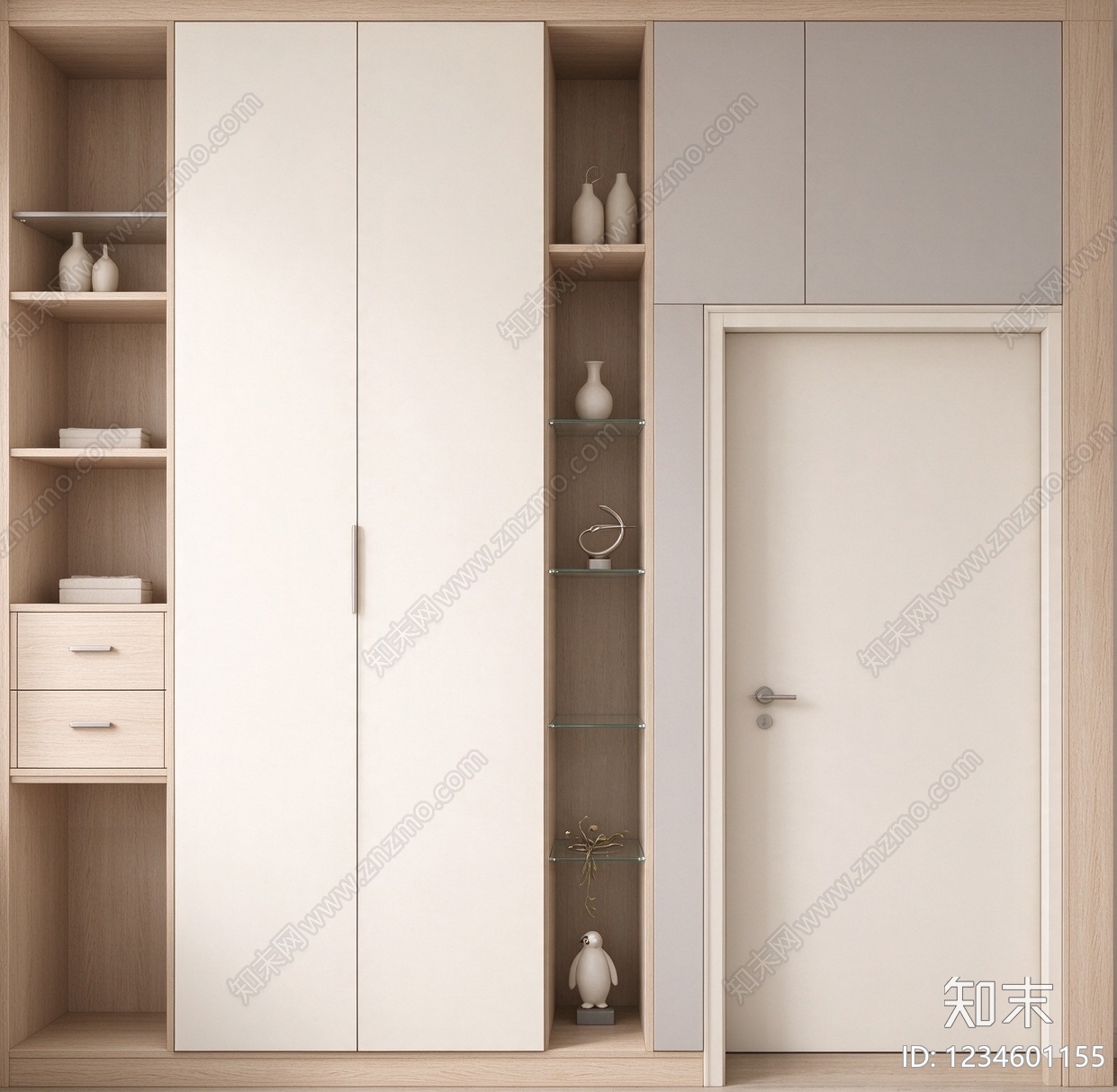 柜子cad施工图下载【ID:1234601155】