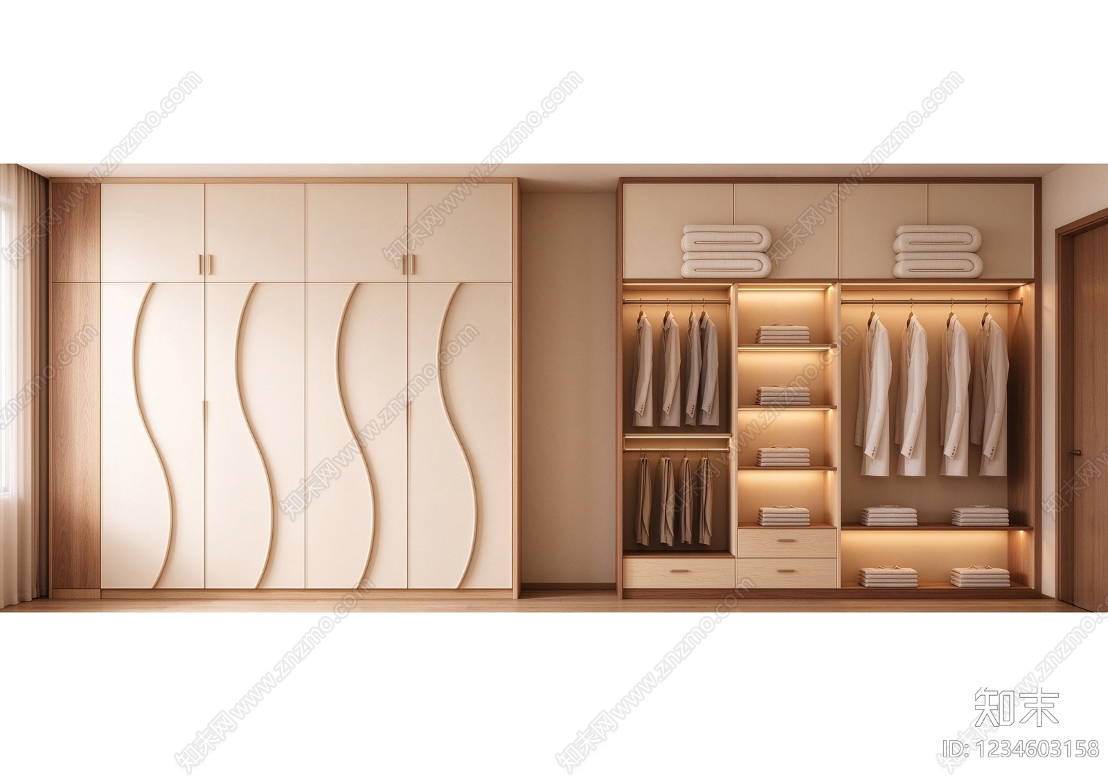 柜子cad施工图下载【ID:1234603158】