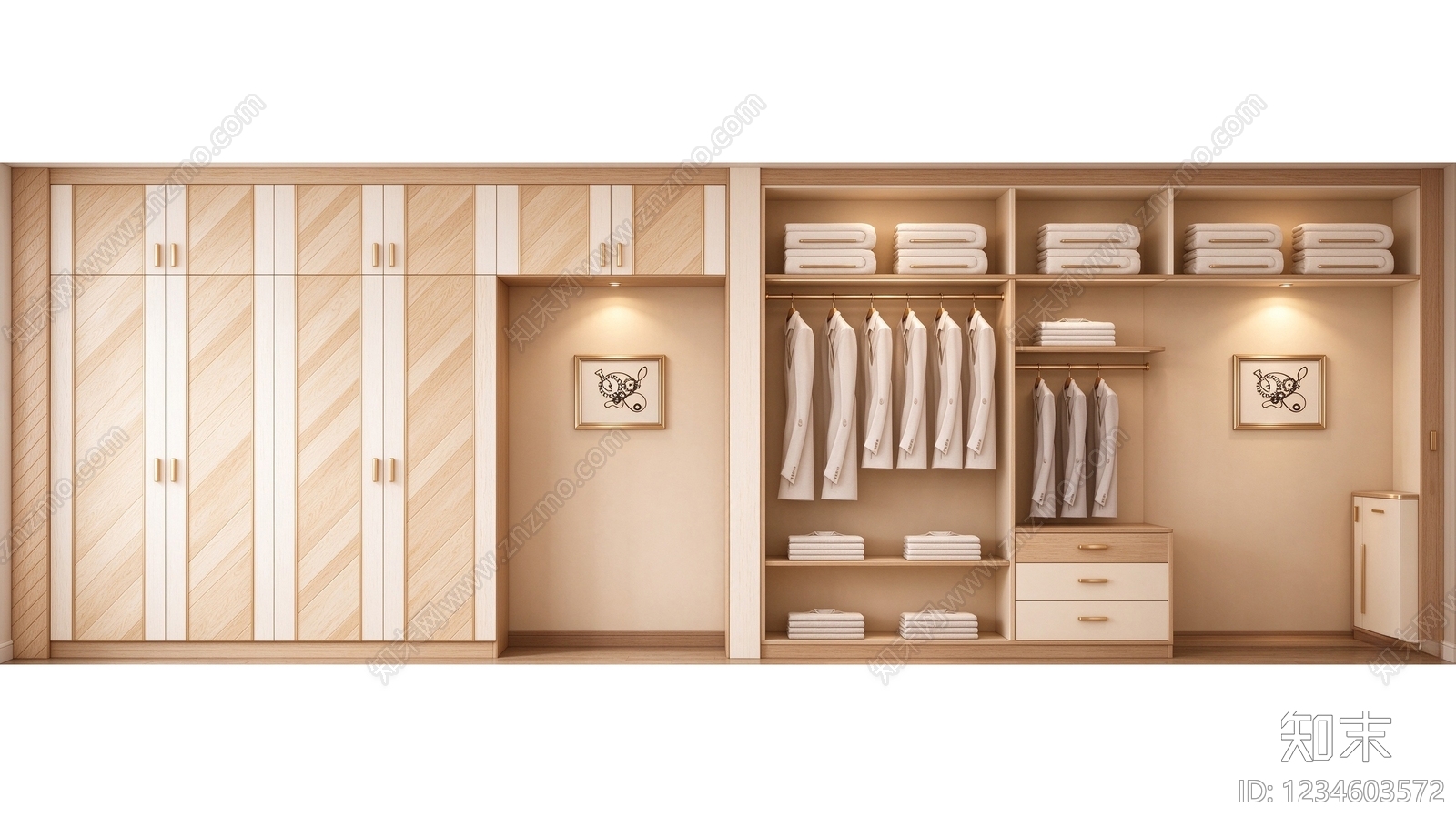 柜子cad施工图下载【ID:1234603572】