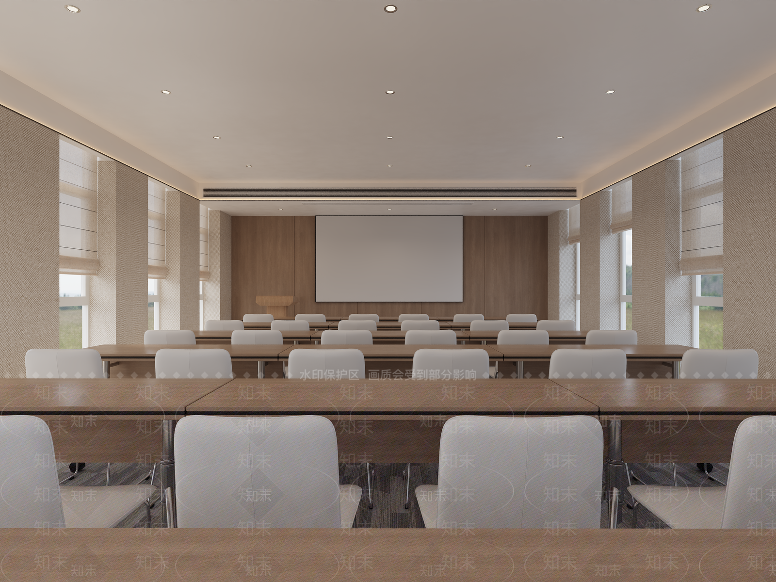 现代简约会议室3D模型下载【ID:1234604096】