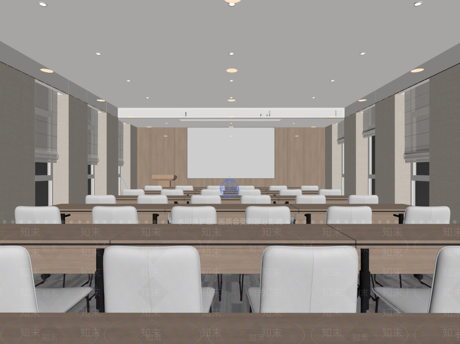 现代简约会议室3D模型下载【ID:1234604096】