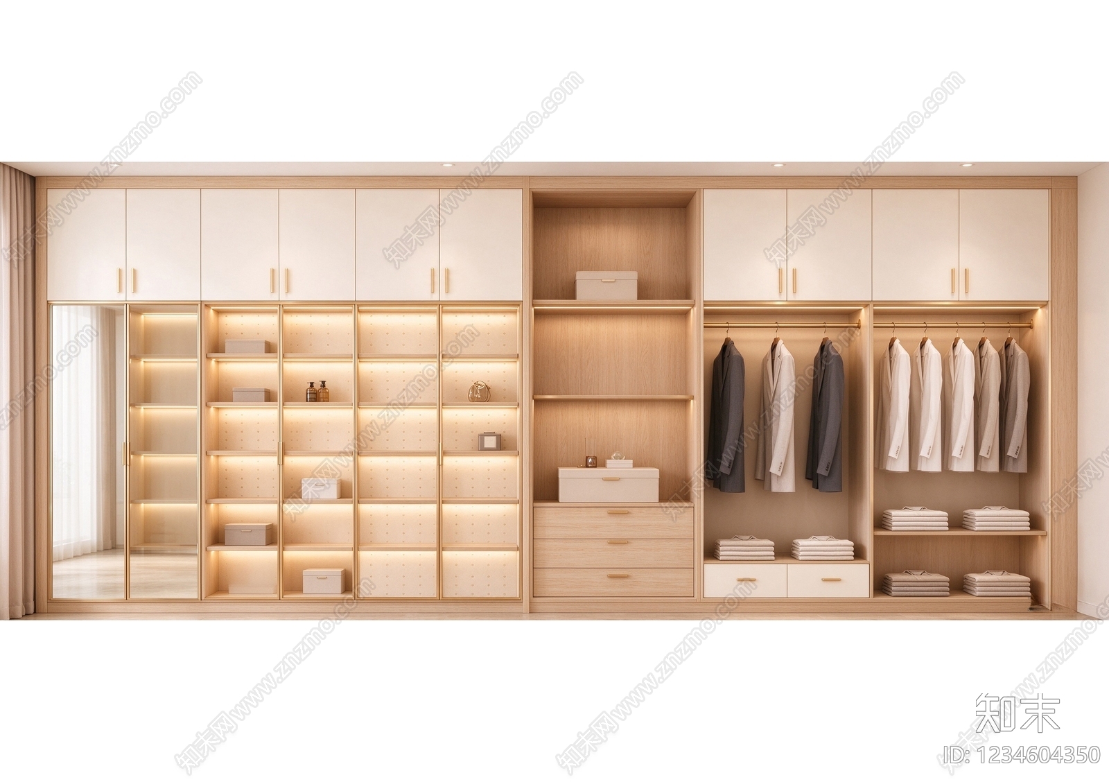 柜子cad施工图下载【ID:1234604350】