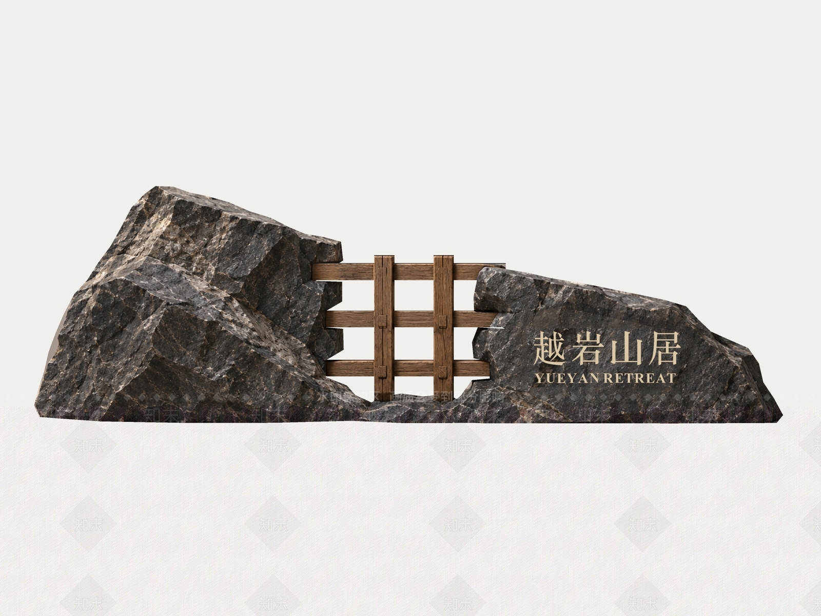 新中式景观导视SU模型下载【ID:1234605023】