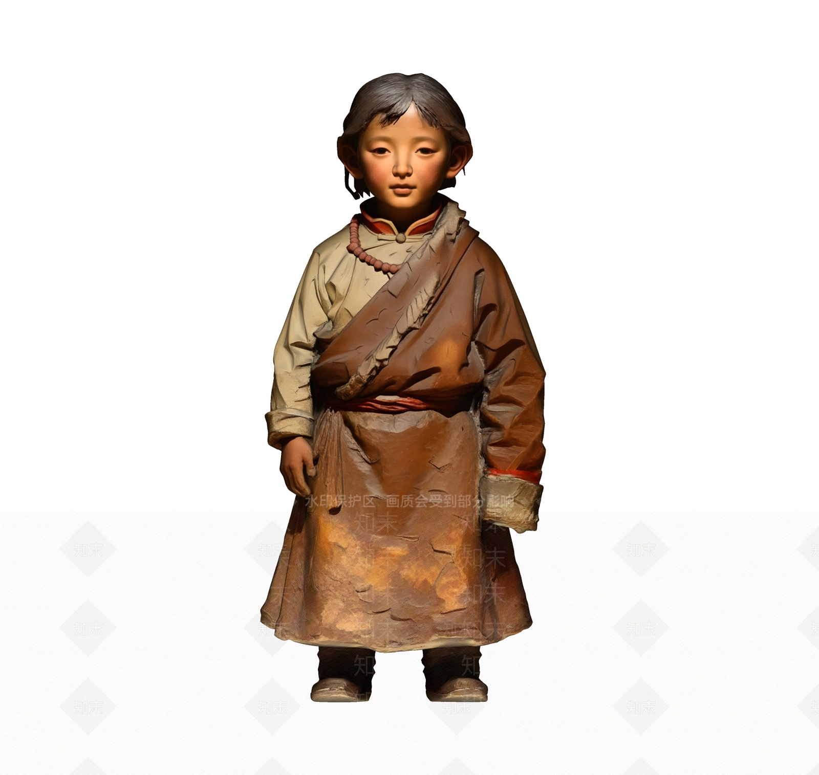 中式雕塑摆件SU模型下载【ID:1234605266】
