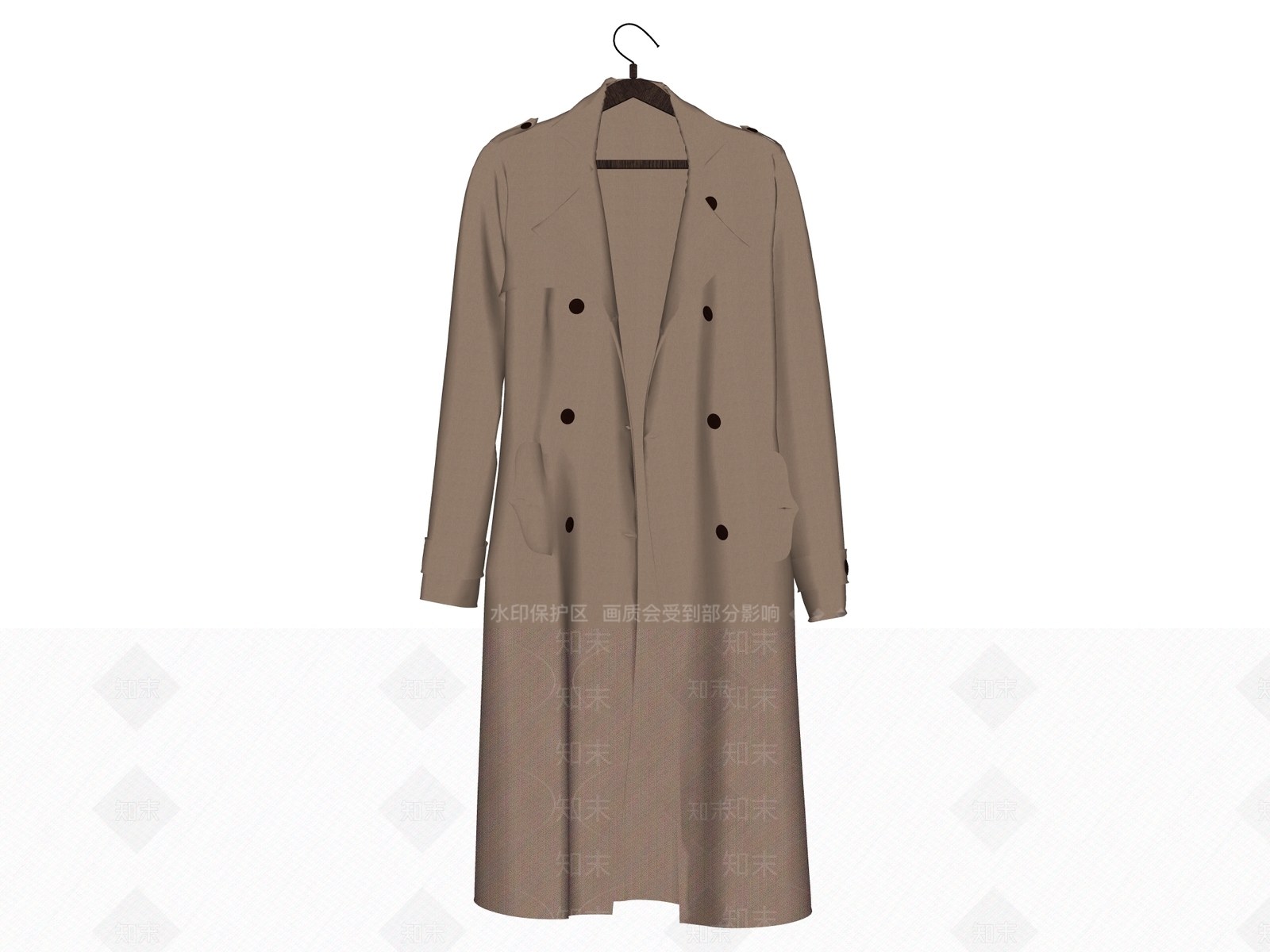 极简衣服SU模型下载【ID:1234605680】