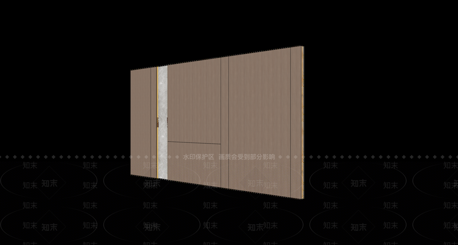 轻奢木饰面3D模型下载【ID:1234606636】