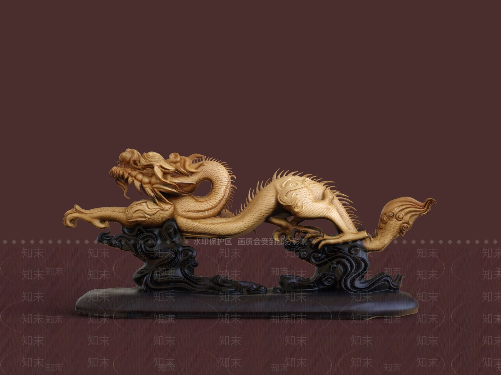中式雕塑摆件SU模型下载【ID:1234606817】