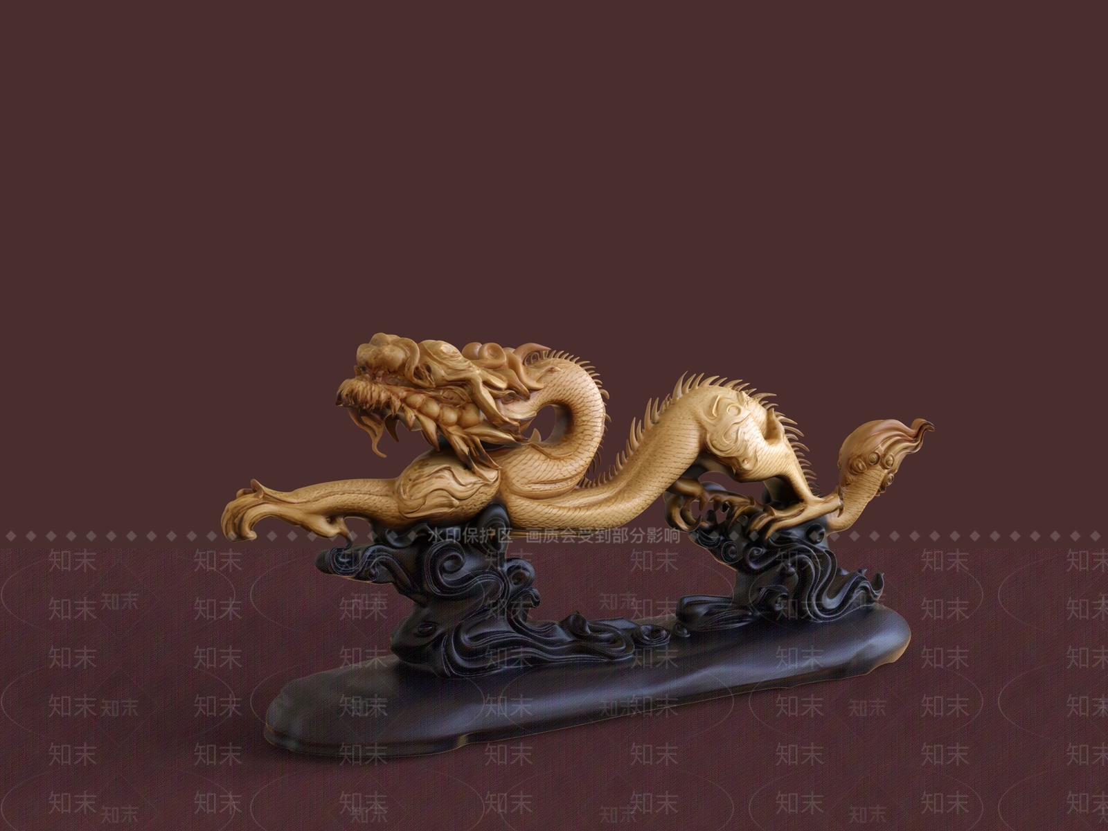 中式雕塑摆件SU模型下载【ID:1234606817】