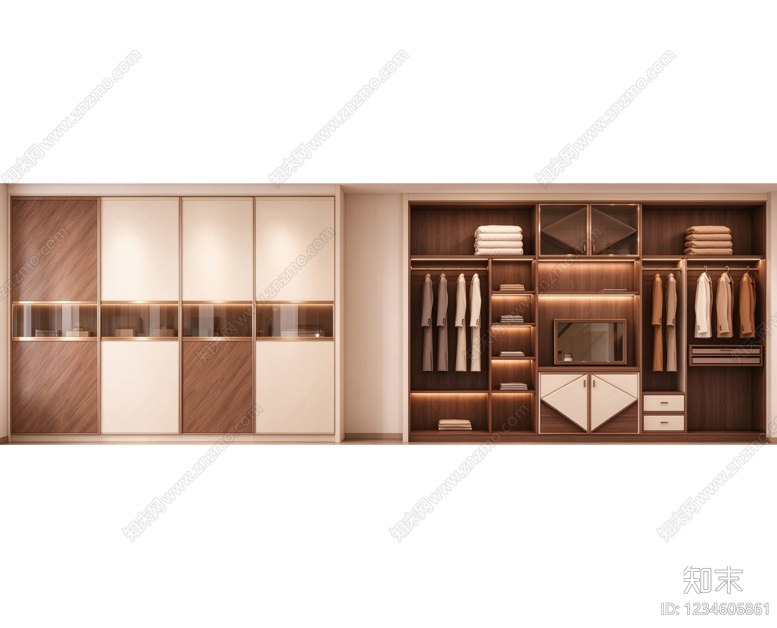 柜子cad施工图下载【ID:1234606861】
