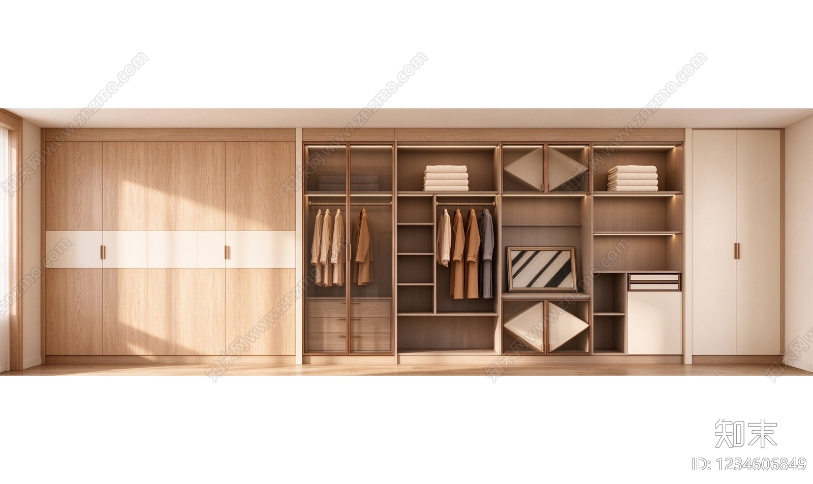 柜子cad施工图下载【ID:1234606849】