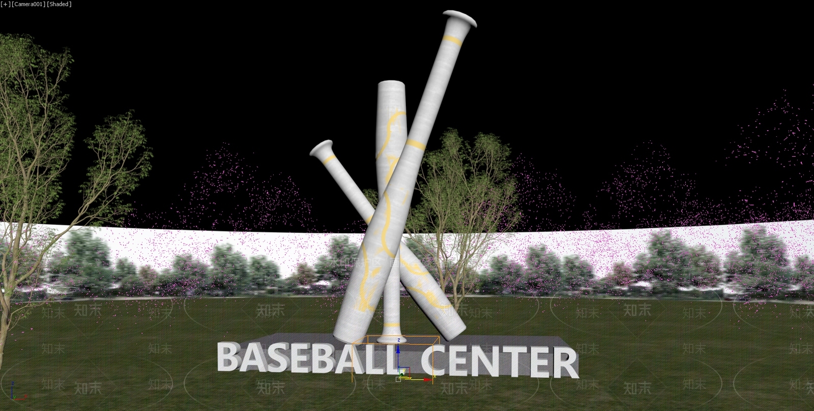 现代主义景观雕塑3D模型下载【ID:1234606907】