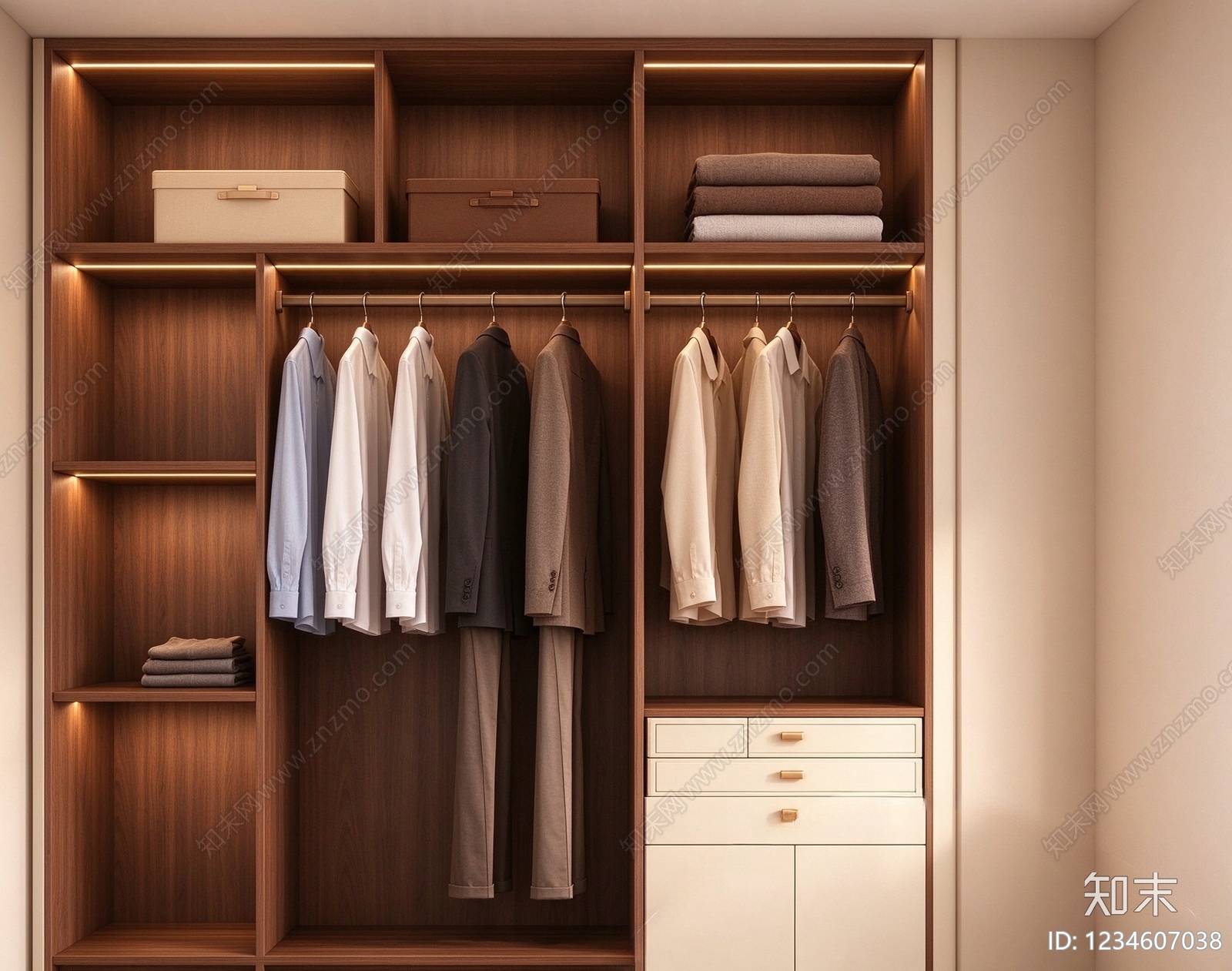 柜子cad施工图下载【ID:1234607038】