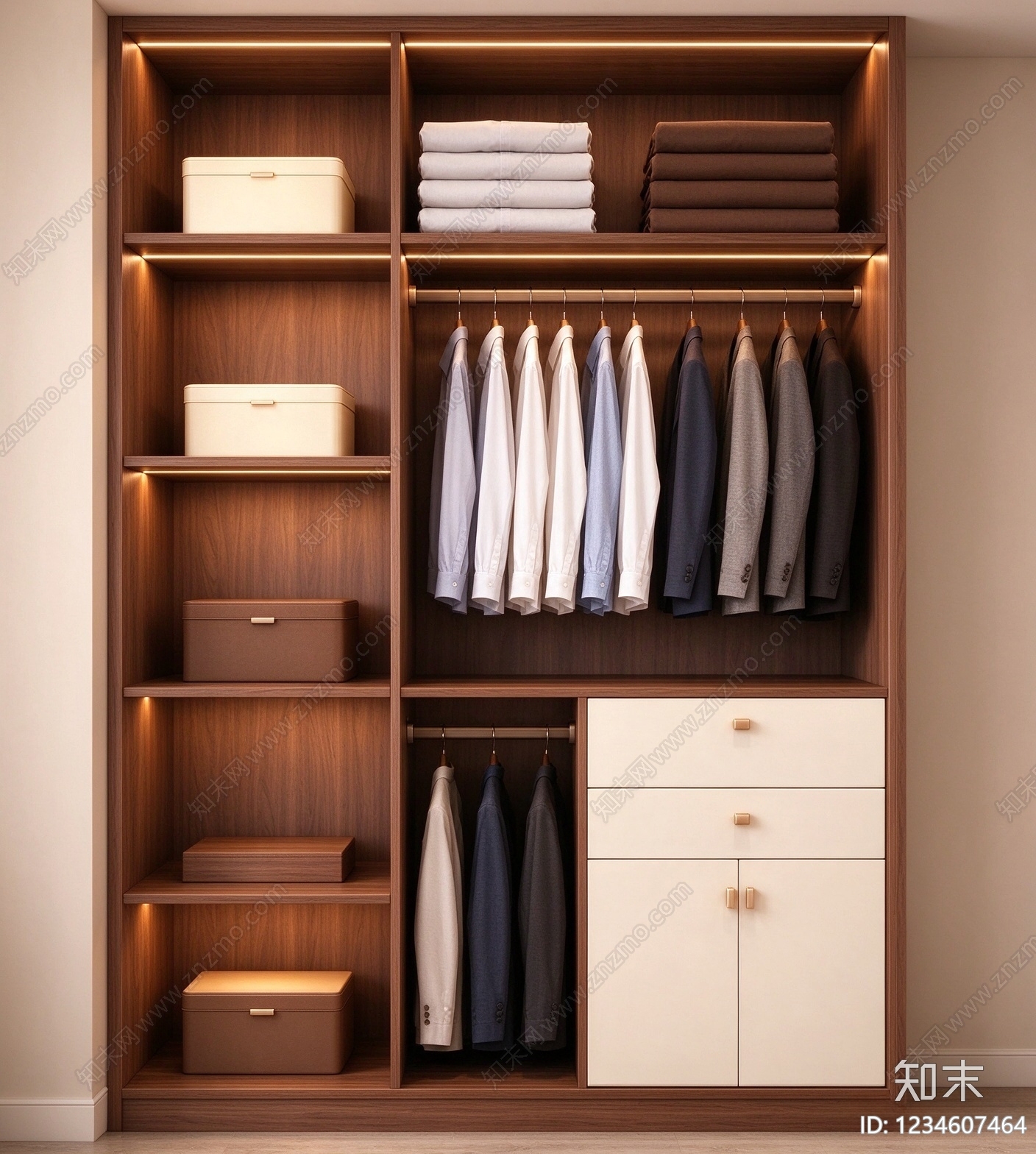 柜子cad施工图下载【ID:1234607464】