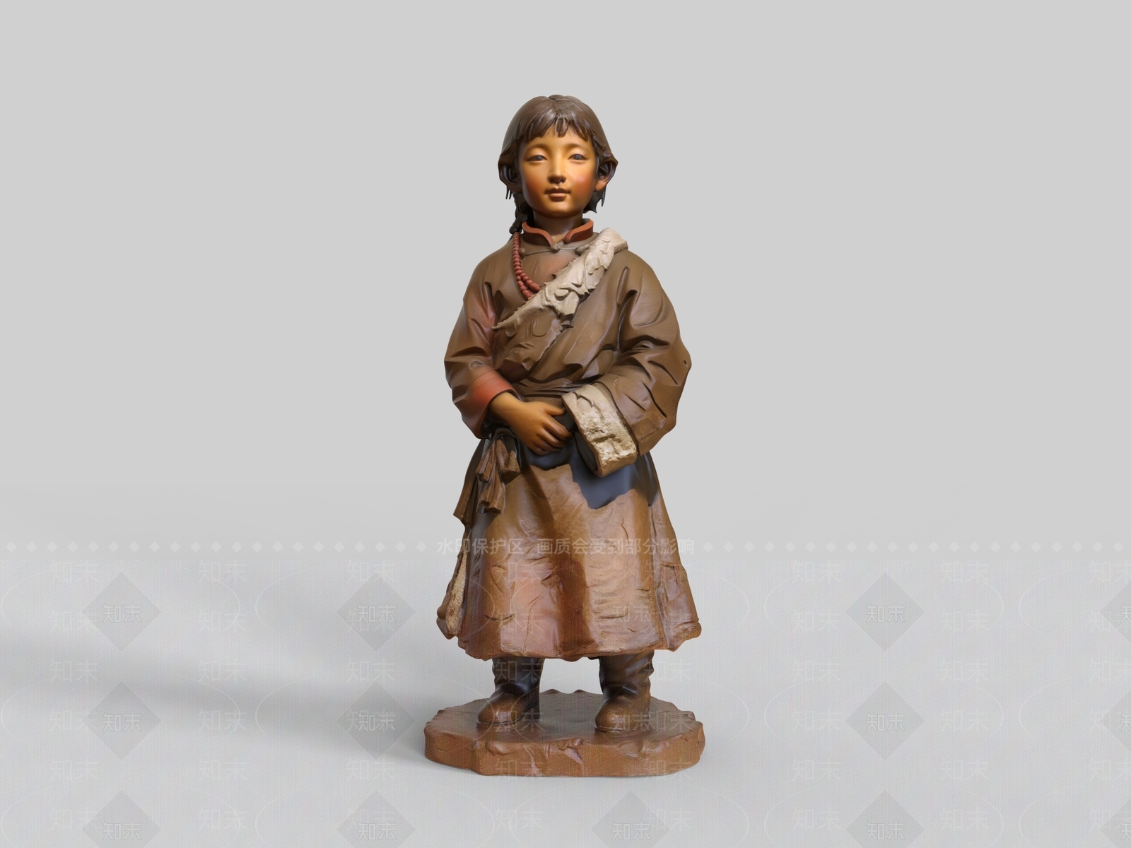 中式雕塑摆件SU模型下载【ID:1234608867】