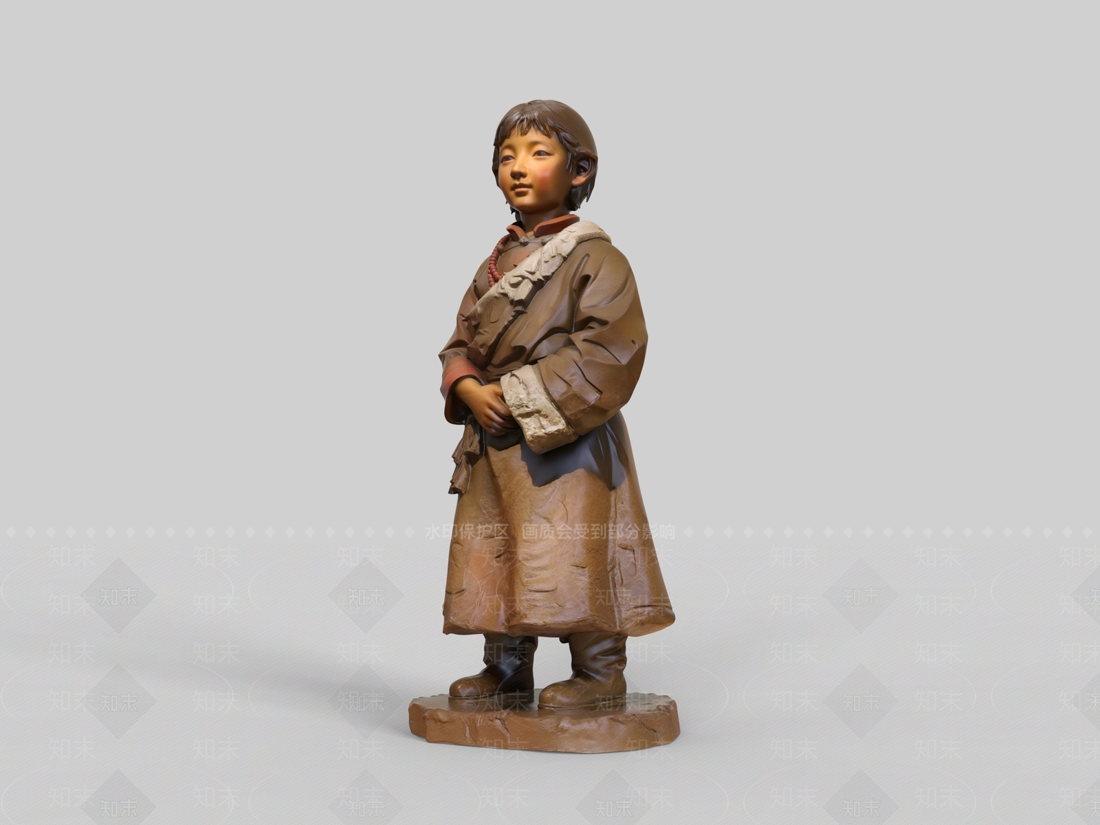 中式雕塑摆件SU模型下载【ID:1234608867】
