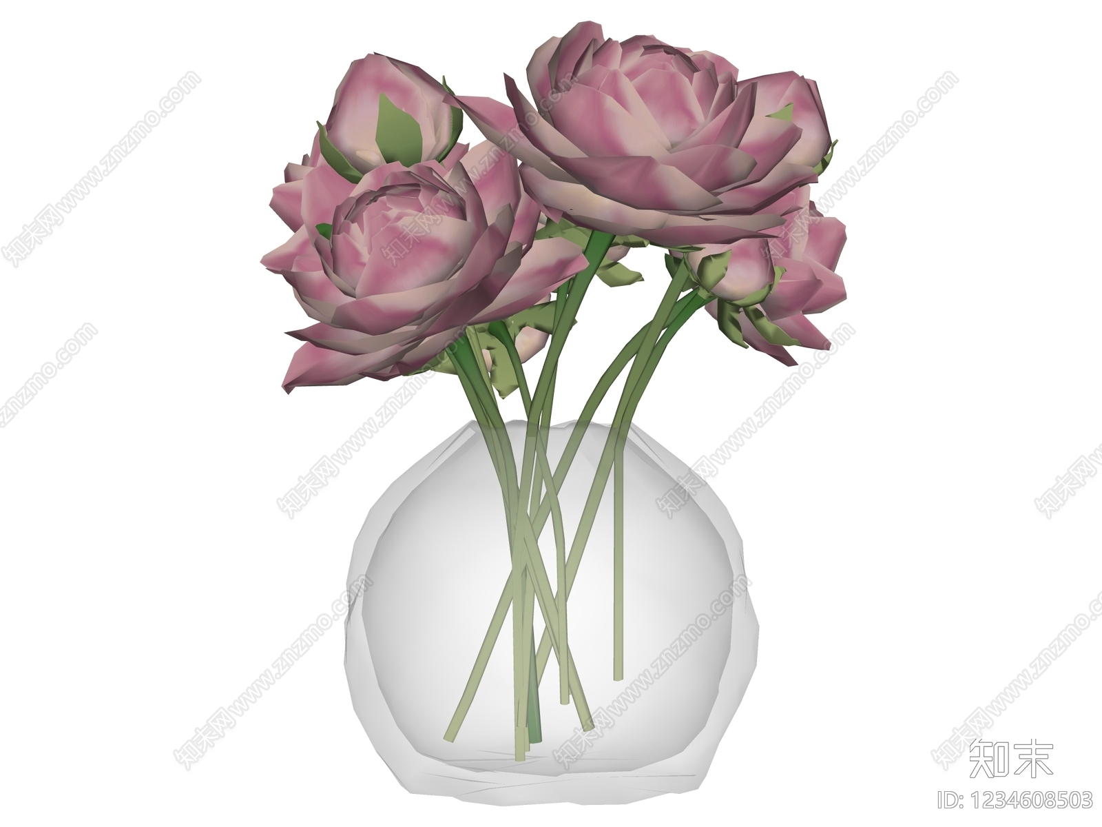 现代花艺SU模型下载【ID:1234608503】