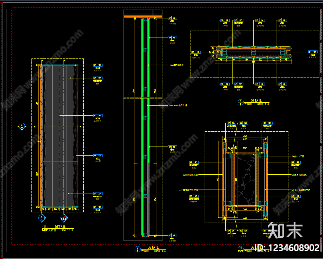 售楼处cad施工图下载【ID:1234608902】