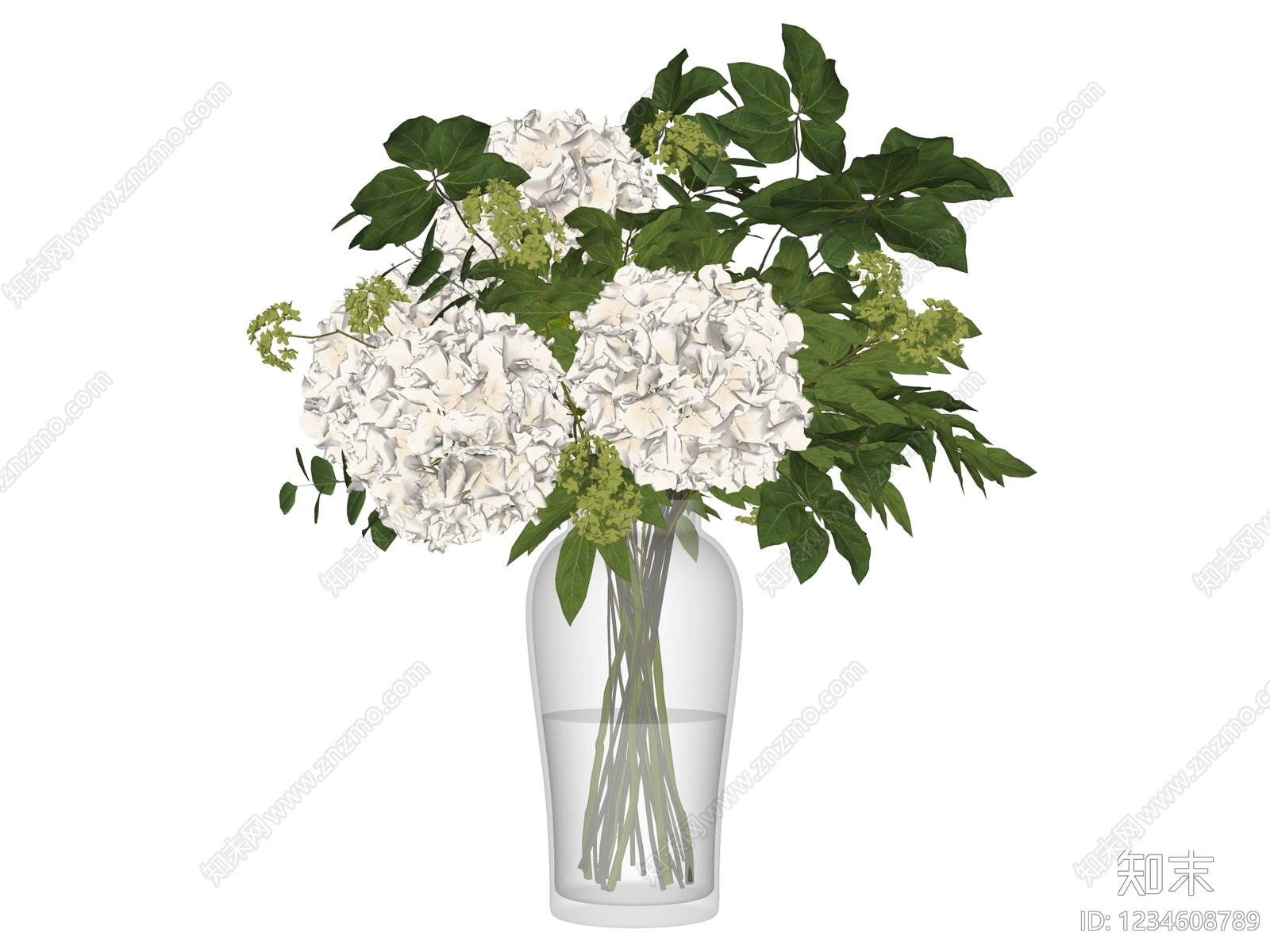 现代花艺SU模型下载【ID:1234608789】