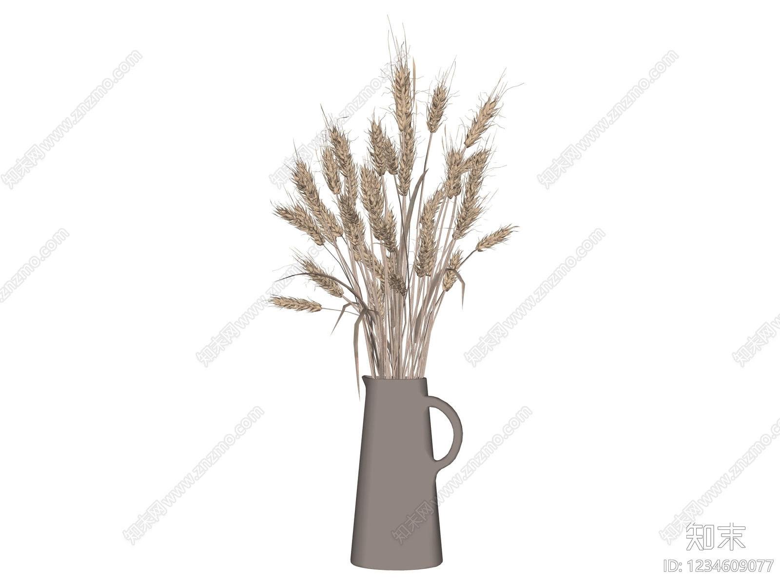 侘寂花艺SU模型下载【ID:1234609077】