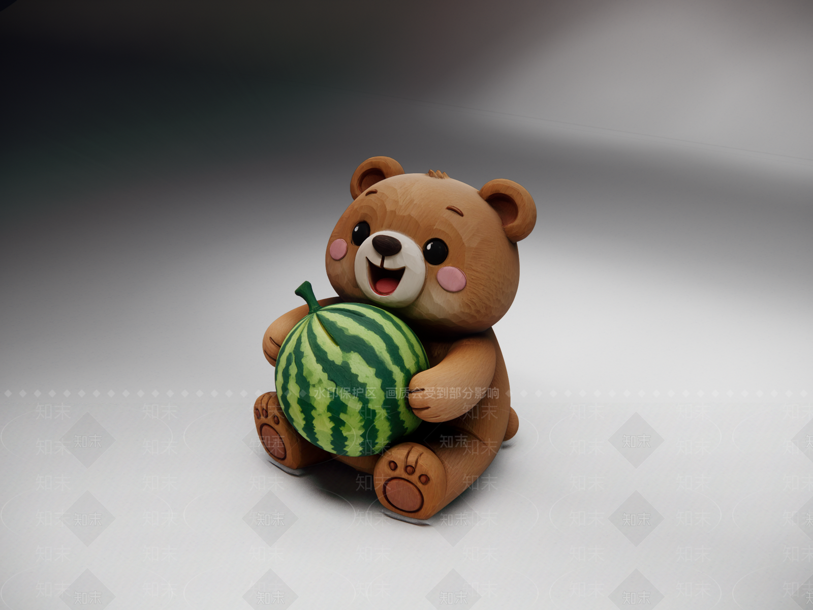 原木风雕塑摆件SU模型下载【ID:1234609731】