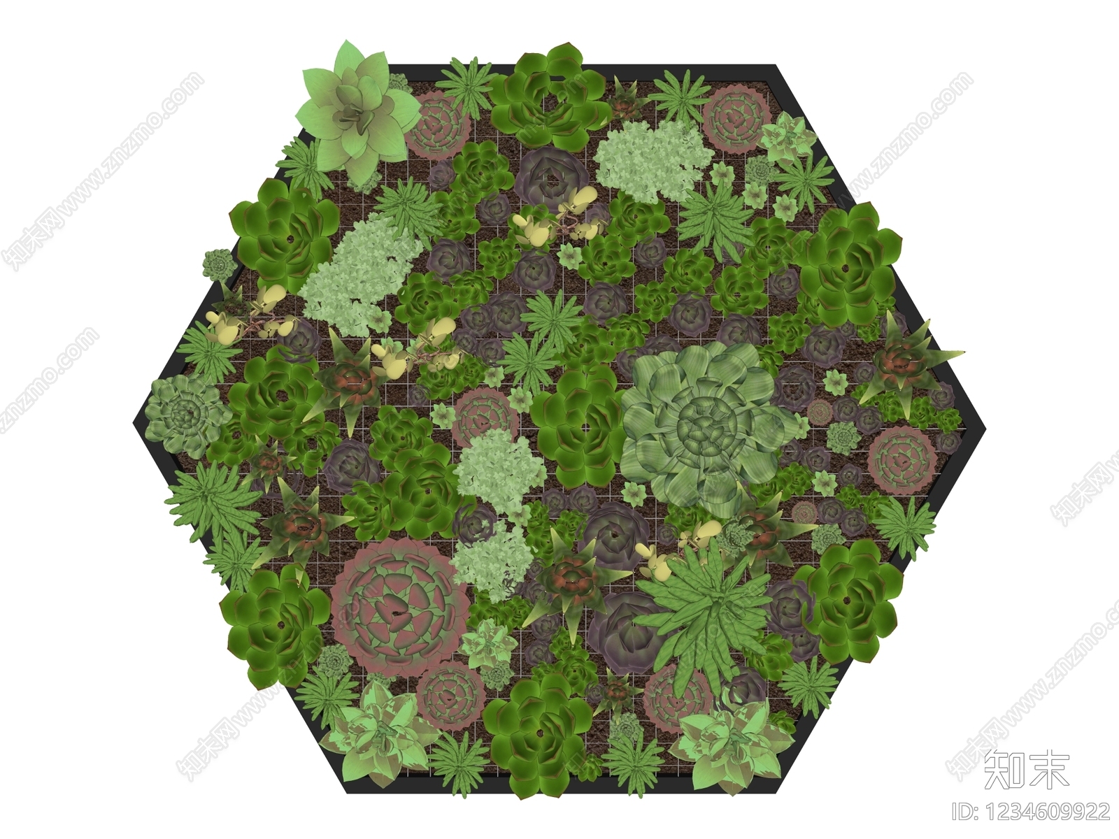 现代绿植墙SU模型下载【ID:1234609922】