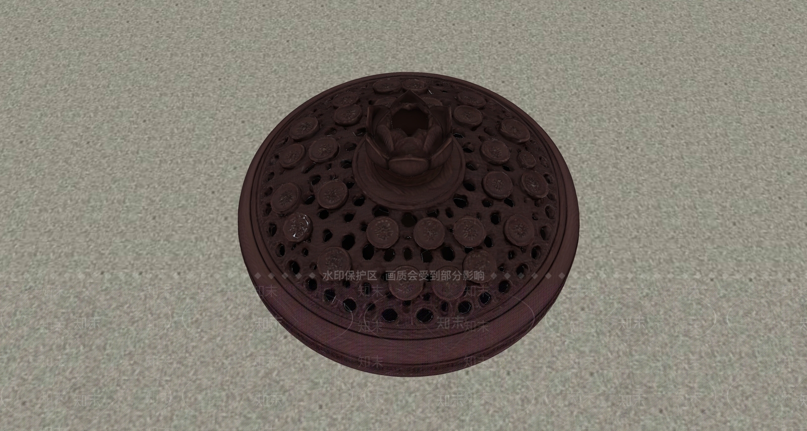 中式雕塑摆件SU模型下载【ID:1234611203】