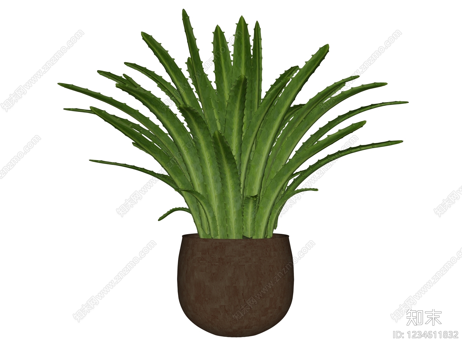 现代盆栽SU模型下载【ID:1234611832】