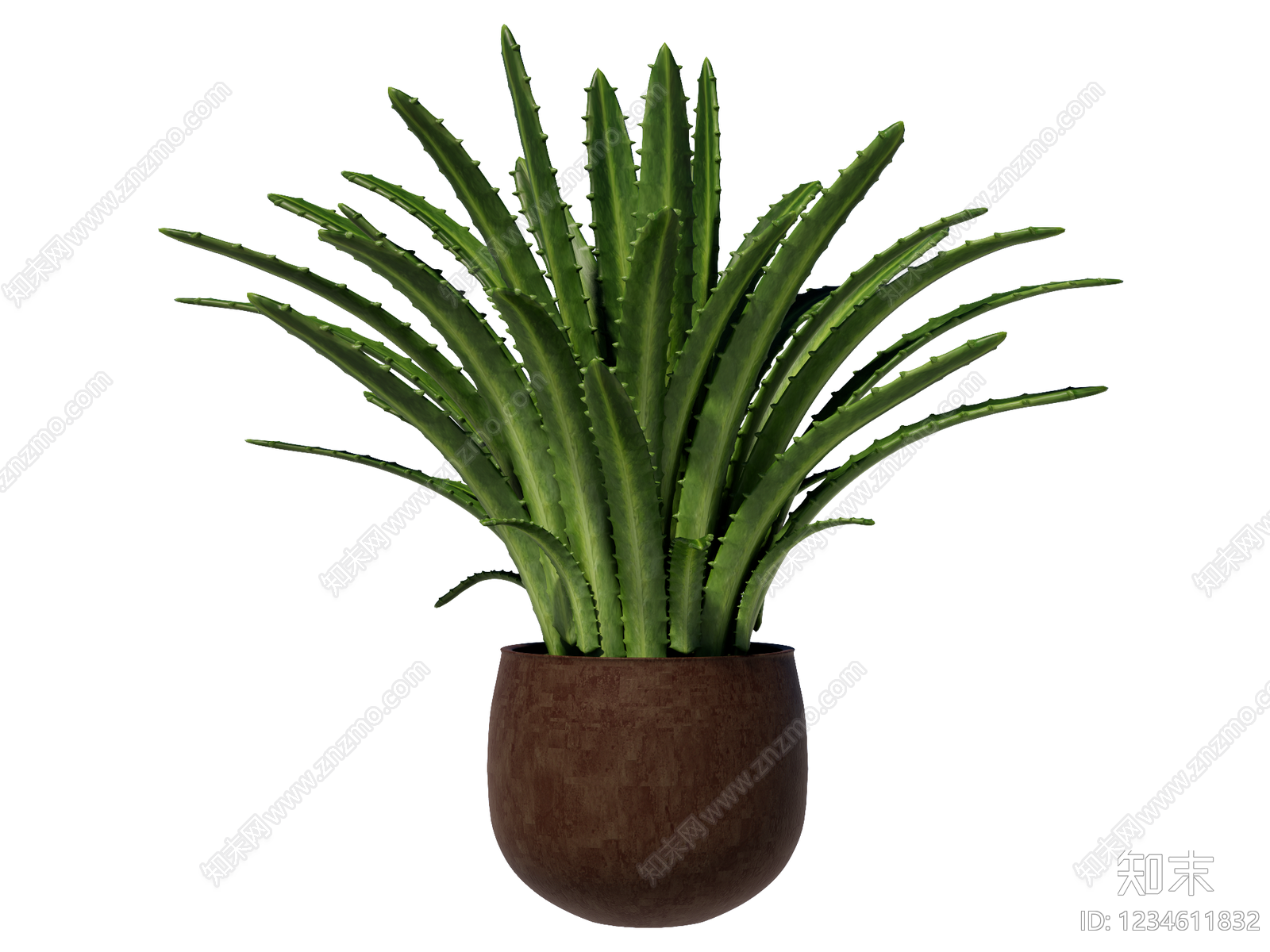 现代盆栽SU模型下载【ID:1234611832】