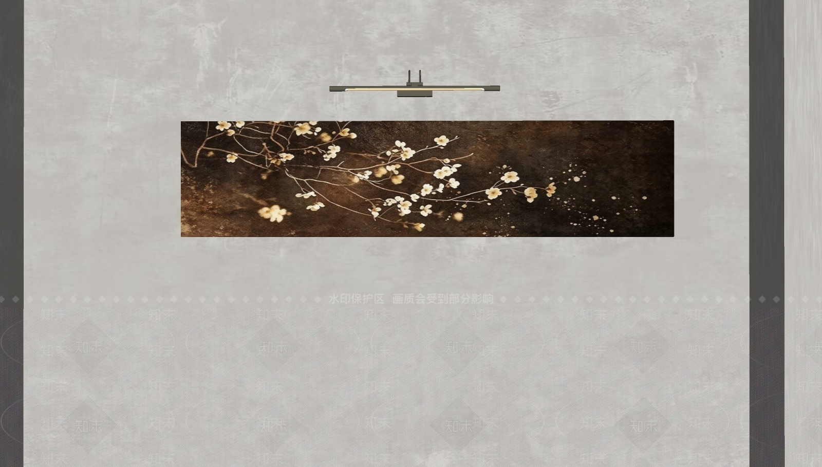 新中式儿童挂画SU模型下载【ID:1234612182】