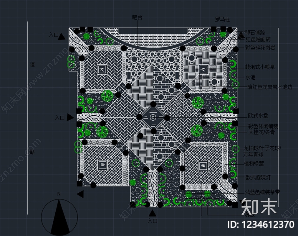 其他商业景观cad施工图下载【ID:1234612370】