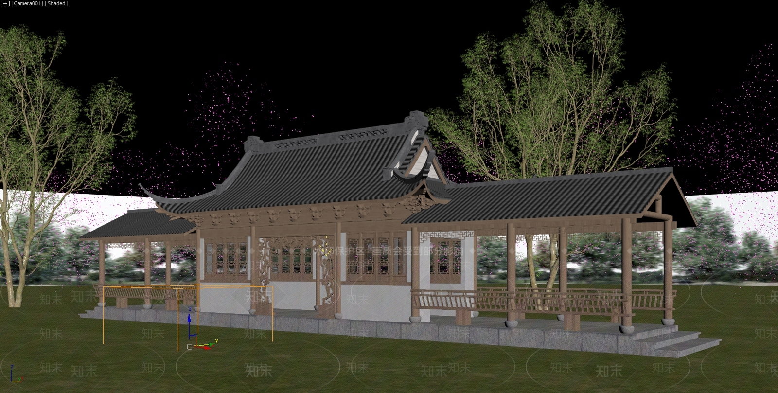 中式古建古建3D模型下载【ID:1234612470】
