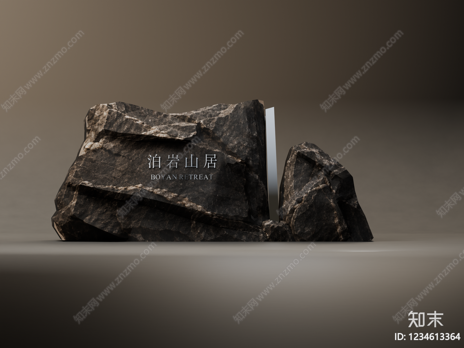 新中式景观景观导视SU模型下载【ID:1234613364】